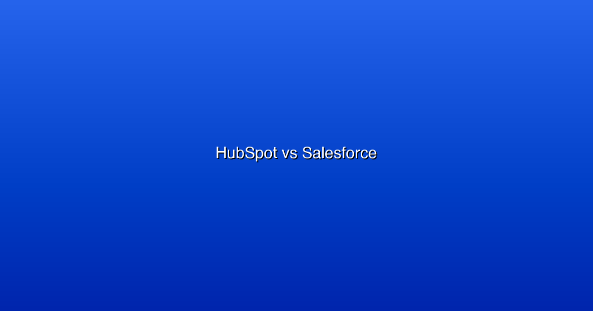 HubSpot vs Salesforce 2026: Which CRM Wins for Growing B2B Companies